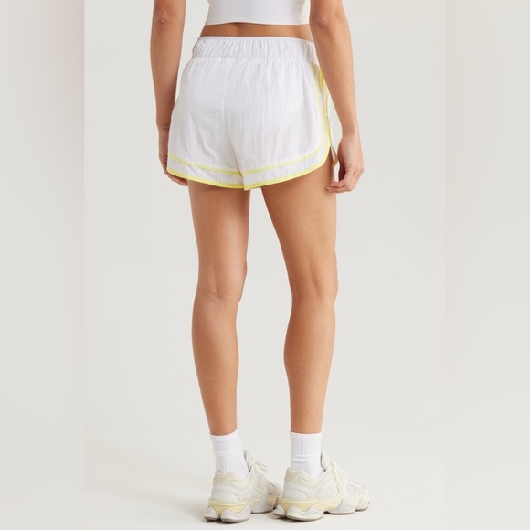 *NWT* FP Movement by Free People Varsity Blues Athletic Shorts, White, Sz Large - Picture 2 of 13